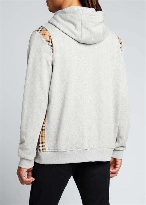 burberry checkered zip hoodie|Burberry half zip hoodie.